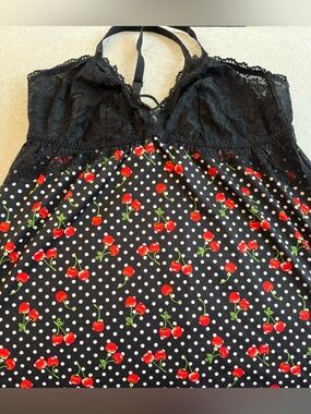 Torrid Curve Cherry Polka Dot Babydoll